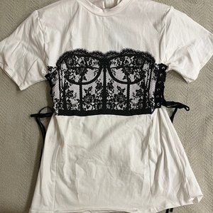 Corset t-shirt - cute!  New with tags!